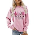 thumbnail image 1 of Anbech Funny Sweatshirt for Women Graphic Shirt Graphic Long Sleeve Pullover Halloween Ladies Top, 1 of 3