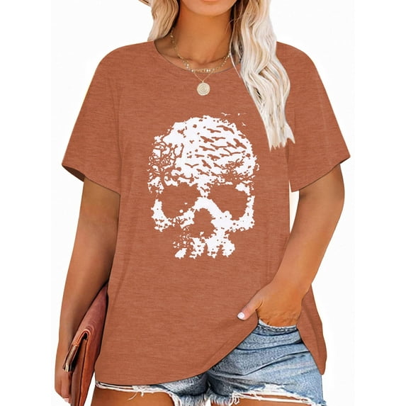 Anbech Hocus Pocus Halloween Shirts for Women Plus Size Holiday Tshirt Graphic Short Sleeve Tops