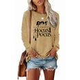 thumbnail image 1 of Anbech Women Hocus Pocus Sweatshirt Halloween Graphics Pullover Tees Long Sleeve Vintage Tops, 1 of 2