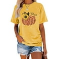 thumbnail image 1 of Anbech It's Fall Yall Women Shirt Halloween Casual Tshirts Pumpkin Letter Graphic Short Sleeve Tops, 1 of 8