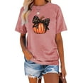 thumbnail image 1 of Anbech It's Fall Yall Women Shirt Halloween Casual Tshirts Pumpkin Letter Graphic Short Sleeve Tops, 1 of 8