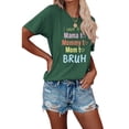 thumbnail image 1 of Anbech Mama Mommy Mom Bruh Womens Shirt Graphic Short Sleeve Mother's Day Causal Summer Tee Tops, 1 of 3