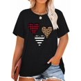 thumbnail image 1 of Anbech Merry Christmas Shirts for Women Graphic Plus Short Sleeves Tees Xmas Plus Size T-Shirt with Round Neck, 1 of 14