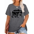 thumbnail image 1 of Anbech Mother's Day Plus Size T-Shirts for Women Graphic Mama Bear Print Oversize Short Sleeves T-Shirt with Round Neck, 1 of 4