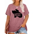 thumbnail image 1 of Anbech Mother's Day Plus Size T-Shirts for Women Graphic Mama Bear Print Oversize Short Sleeves T-Shirt with Round Neck, 1 of 4