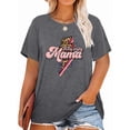 thumbnail image 1 of Anbech Mother's Day Plus Size T-Shirts for Women Graphic Mama Leopard Lightning Print Oversize Short Sleeves T-Shirt with Round Neck, 1 of 4