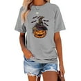 thumbnail image 1 of XCHQRTI Pumpkin Shirt for Women Vintage Halloween Tshirt Graphic Shirts Funny Retro Short Sleeve Tops, 1 of 8