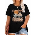 thumbnail image 1 of Anbech RODEO Plus Size T-Shirts for Women Graphic Something In the Orange with Cactus Print Vintage Short Sleeves T-Shirt with Round Neck, 1 of 3