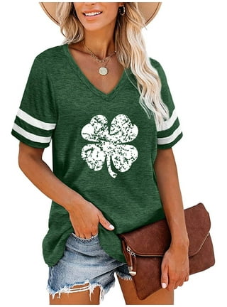 Girls st Patricks Day Shirt  Clearance Items Outlet 90 Percent Off  Womens Clothes Outlet Womens Clothes Black at  Women's Clothing store