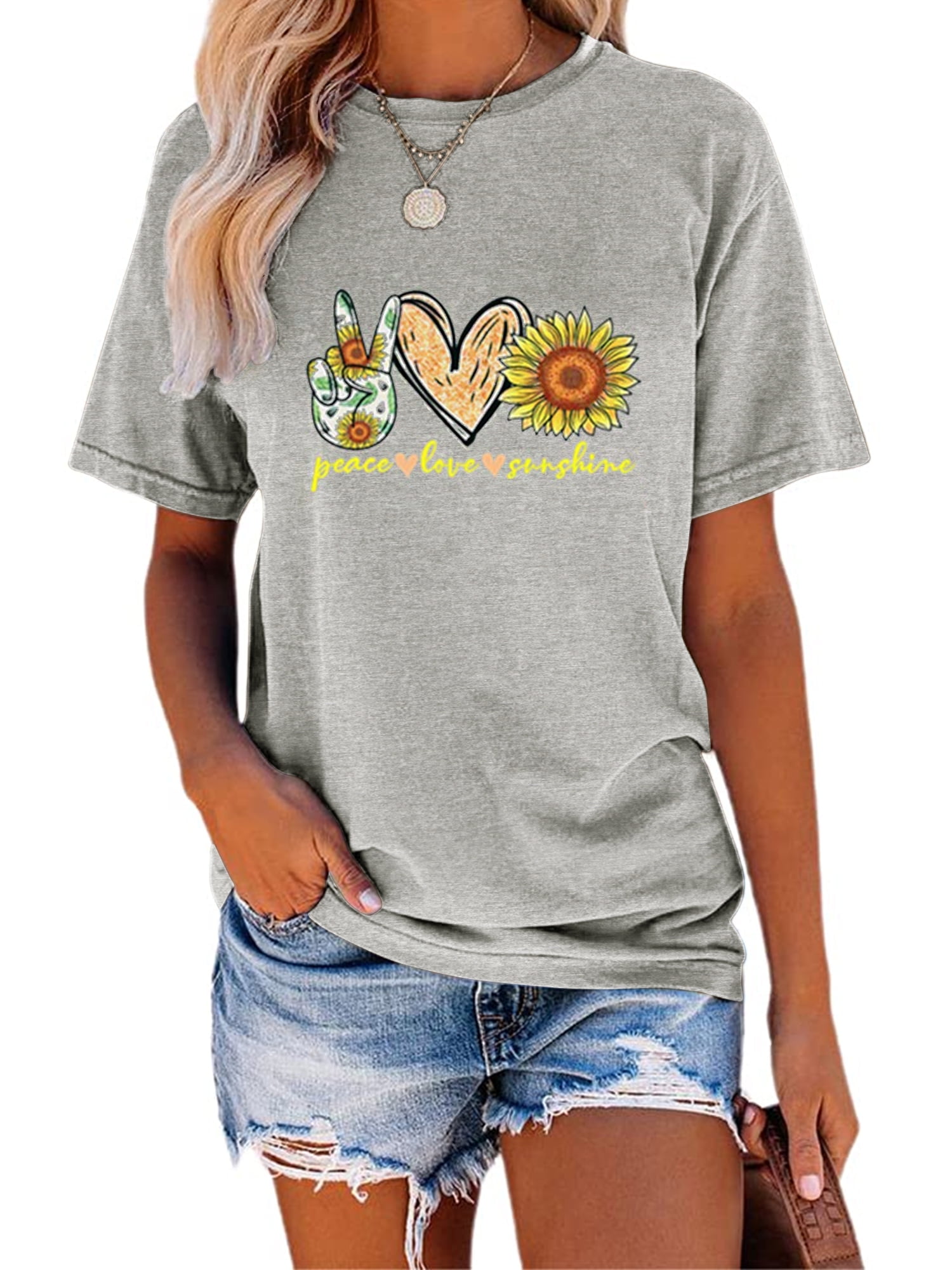 Womens Graphic Tees in Womens Clothing - Walmart.com