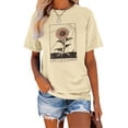 thumbnail image 1 of Anbech Sunflower Shirts for Women Short Sleeve Tee Tops Teen Junior Girls Summer Tshirt Clothing, 1 of 16
