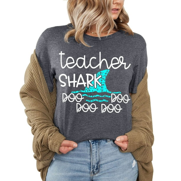 Teacher Shark Tshirt Doo Doo Doo Tee Gift For Teachers Teacher Shark Tshirt Doo Doo Doo Tee Gift For Teachers