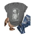 thumbnail image 1 of XCHQRTI Women Witch Shirt Halloween Tee Shirts Hocus Pocus Tshirt Ladies Novelty Skull T Shirts, 1 of 2