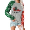 thumbnail image 1 of Anbech Women's Christmas Graphic Tee, Long Sleeve Snowflake Shirt, 1 of 8