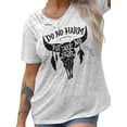 thumbnail image 1 of Anbech Women's Cowgirl Shirts Do No Harm But Take No Bull Inspirational T Shirt, 1 of 7