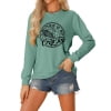 Anbech Women's Halloween Pullover Pumpkin Graphic Sweatshirts Long Sleeve Casual Tops