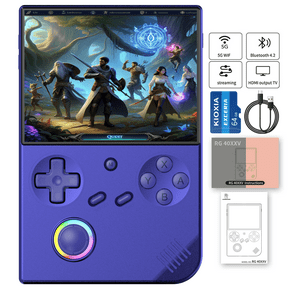 Anbernic RG40XXV Handheld Game Console, 64GB, 3200mAh Battery, Bluetooth, HD Output, Blue