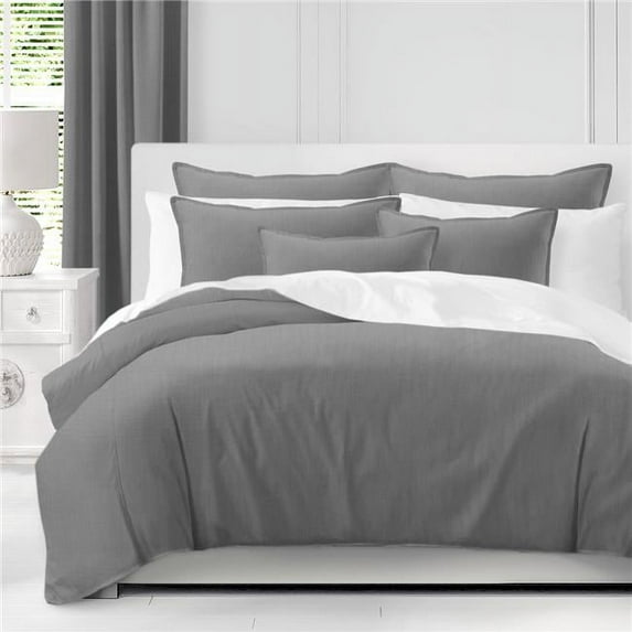 Ancebridge Coverlet & 2 Pillow Shams Set, Dove Gray - Queen Size - 3 Piece