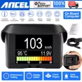 thumbnail image 1 of Ancel A202 OBD2 Scanner Automobile On-board Computer HUD Car Digital Gauge Computer Display Speed Fuel Consumption Water Temperature Gauge Display Tool with Brake Test Engine Code Reader, 1 of 11