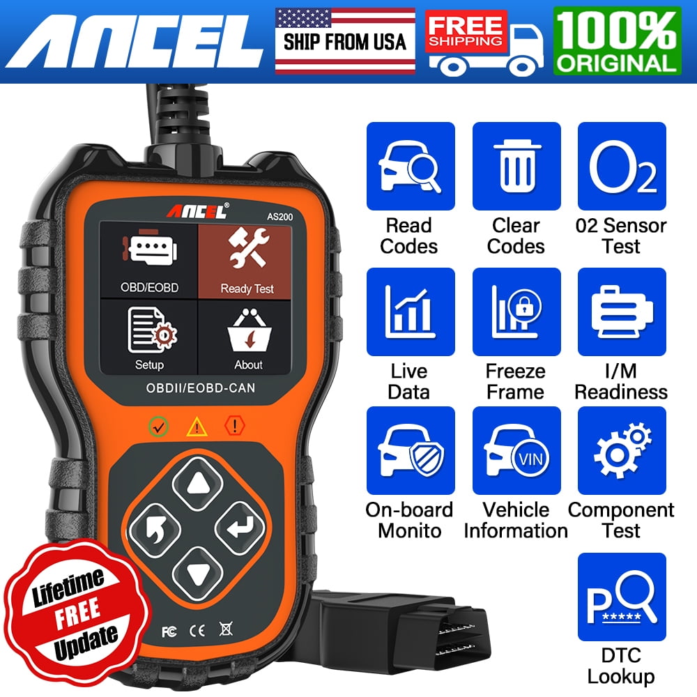 Manfiter OBD2 Scanner Check Engine Fault Code Reader, Read Codes Clear  Codes, View Freeze Frame Data, I/M Readiness Smog Check CAN Diagnostic Scan  Tool, Universal 