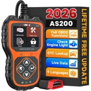 ANCEL AS200 OBD2 Scanner Car Code Reader Check Engine Fault, Turn off the MIL, Read & Clear Error Codes, DTC Lookup, Automotive Diagnostic Tool fits for 12V 16Pin Cars, Lifetime Free Update