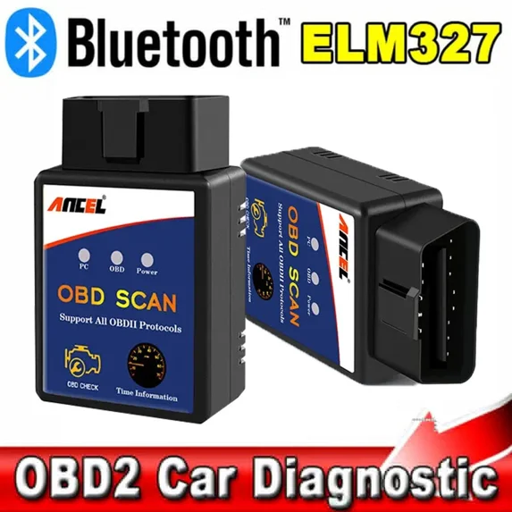 Ancel ELM327 V1.5 Bluetooth OBD2 Scanner Car Diagnostic Tool Engine Light Check