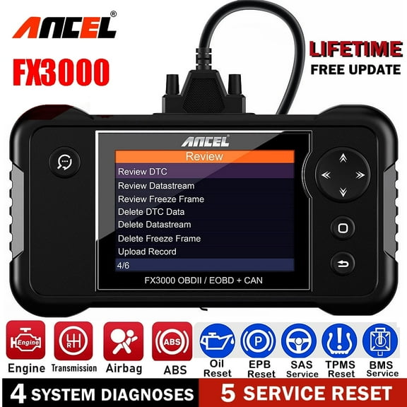 Ancel FX3000 OBD2 Scanner ABS SAS Car Diagnostic Automotive Code Reader SRS Oil Reset Tool
