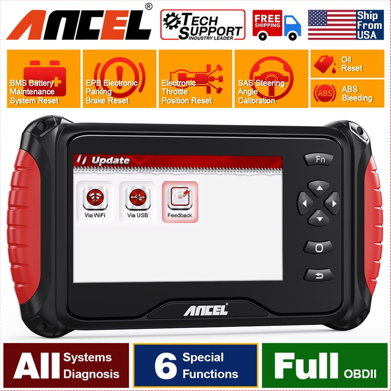 ANCEL FX8000i OBD2 Scanner, ABS SRS Diagnostic Tool, Full System