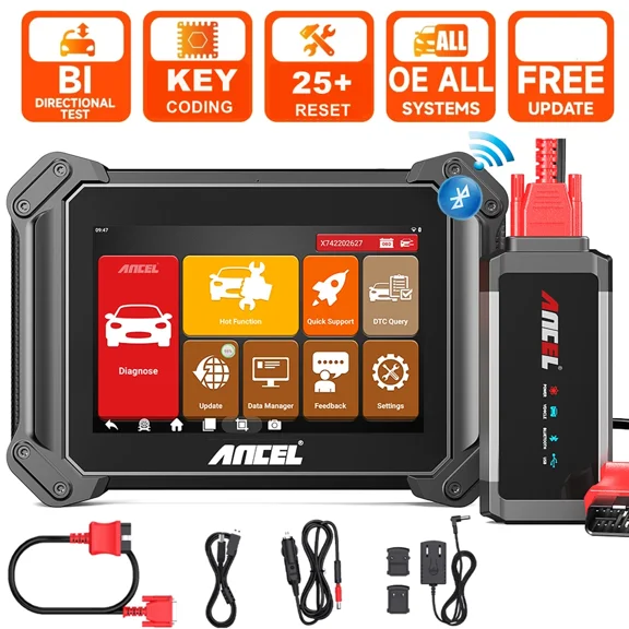 Ancel V6 Pro OBD2 Scanner Code Reader Bidirectional All System Auto Diagnostic Tool ABS TPMS 25+ Service Scan Tools