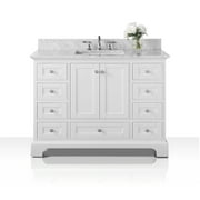 Ancerre Designs Audrey 48" Wood Bathroom Vanity Set with 2 Doors in White