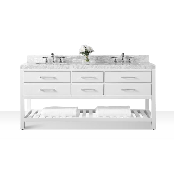 Ancerre Designs Elizabeth 72'' Double Bath Vanity Set