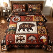 Ancestral Roots 3-Piece Quilted Bedding Set