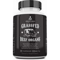 thumbnail image 1 of Ancestral Supplements Grass Fed Beef Organs (Desiccated) - Liver, Heart, Kidney, Pancreas, Spleen (180 Capsules), 1 of 7