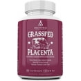 thumbnail image 1 of Ancestral Supplements Grass Fed Placenta Supplement with Liver, Contains Postpartum Vitamins for Women Breastfeeding, Promotes Menopause Relief, Stem Cells Support Skin Elasticity, 180 Capsules, 1 of 5