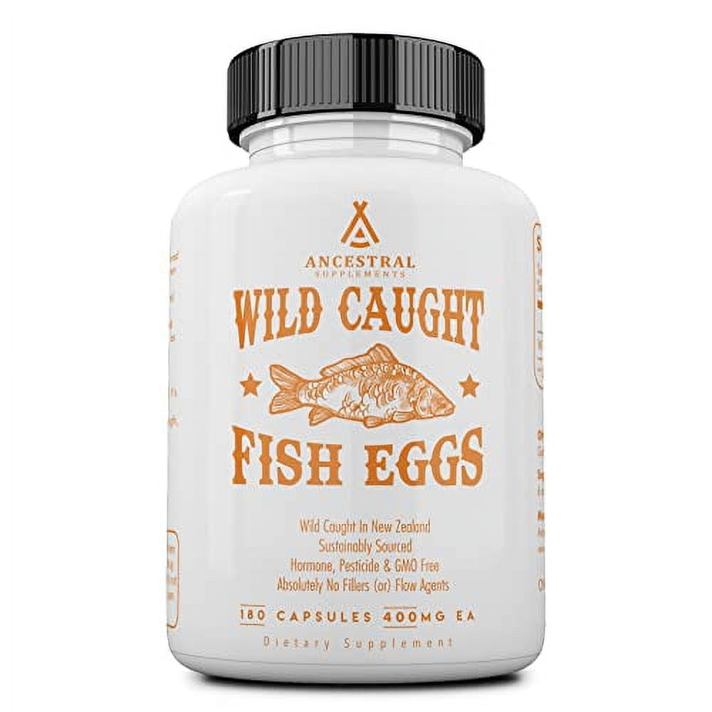 Ancestral Supplements Wild Caught Fish Eggs, Omega 3 Supplement