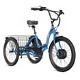 thumbnail image 1 of Ancheer 24" Folding Electric Tricycle,Peak 500W 3-Wheel Electric Bike For Adults,48V/499Wh Removable Battery UL2849 Certified,15.5Mph Step-Thru E-trike,Cargo Motorized Tricycle, 1 of 11