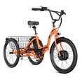 thumbnail image 1 of Ancheer 24" Folding Electric Tricycle,Peak 500W 3-Wheel Electric Bike For Adults,48V/499Wh Removable Battery UL2849 Certified,15.5Mph Step-Thru E-trike,Cargo Motorized Tricycle, 1 of 13