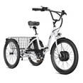 thumbnail image 1 of Ancheer 24" Folding Electric Tricycle,Peak 500W 3-Wheel Electric Bike For Adults,48V/499Wh Removable Battery UL2849 Certified,15.5Mph Step-Thru E-trike,Cargo Motorized Tricycle, 1 of 13