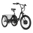 thumbnail image 1 of Ancheer 24" Folding Electric Tricycle,Peak 500W 3-Wheel Electric Bike For Adults,48V/499Wh Removable Battery UL2849 Certified,15.5Mph Step-Thru E-trike,Cargo Motorized Tricycle, 1 of 12