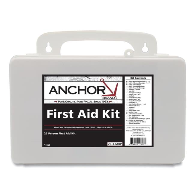 Anchor 101-25-3-FAKP 25 Person 2003 First Aid Kit, Plastic