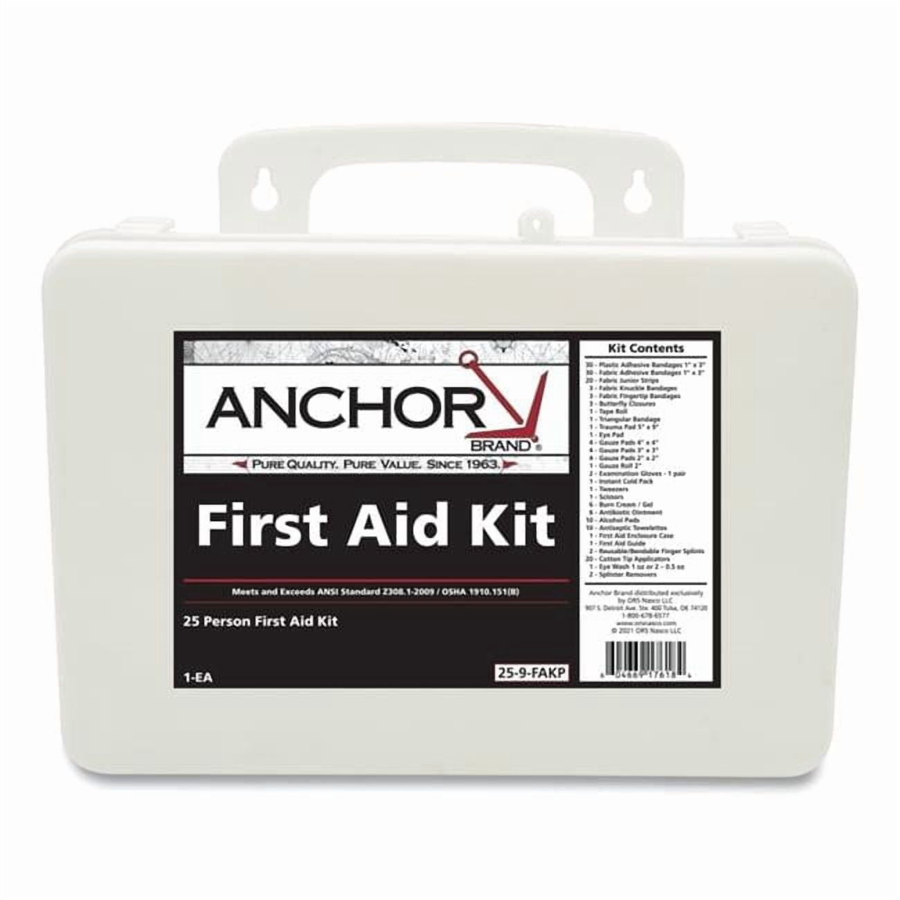 Anchor 101-25-9-FAKP 25 Person 2009 First Aid Kit, Plastic