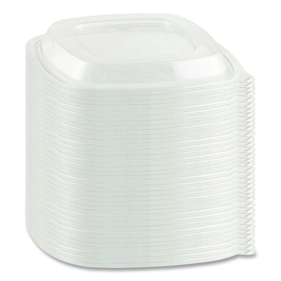 Anchor 4308100 8 in. Crystal Classics Square Lid - Clear (150/Carton)