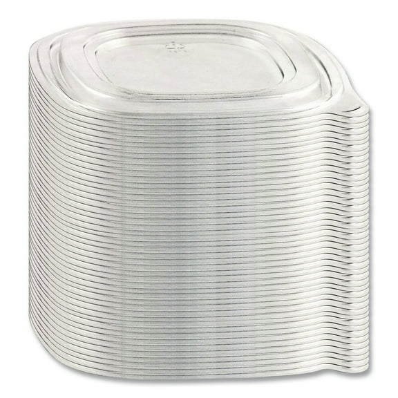 Anchor 4308115 8.13 in. x 8.13 in. x 0.34 in. Crystal Classics Plastic Lids - Clear (150/Carton)