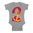 thumbnail image 1 of Anchor Birthday Baby Bodysuit Short Sleeve Anchor Gifts for 2 Years Old Second Birthday Shirt 2nd Years Old Shirt My 2nd Birthday Gifts for Birthday Boy Girl Birthday Gifts, 1 of 4