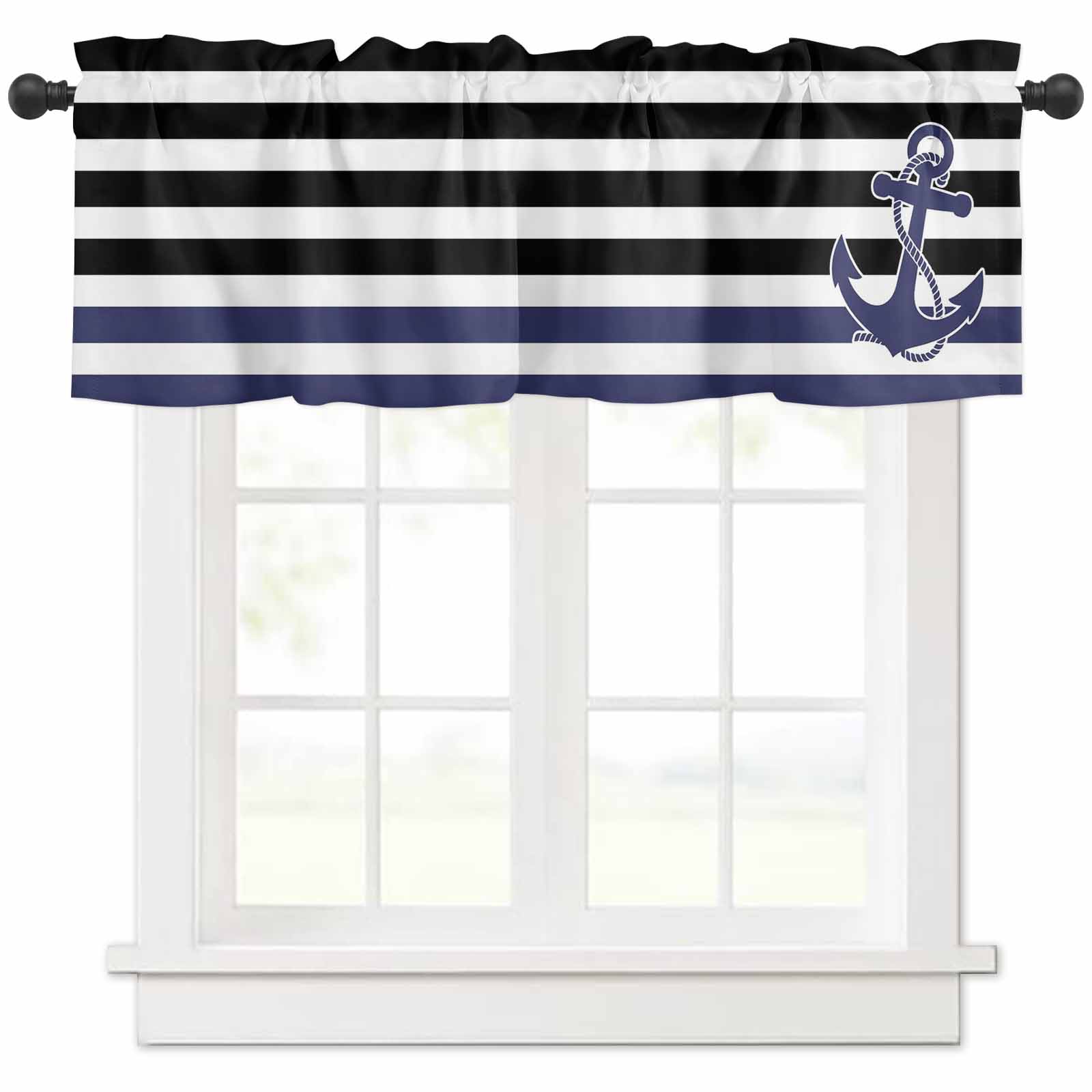 Anchor black valances for windows farmhouse kitchen curtains valances