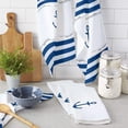 thumbnail image 1 of Anchor Blue White Lines Microfiber Kitchen Hand Towel Dish Cloth Tableware Household Cleaning Towel Utensils for Kitchen, 1 of 6