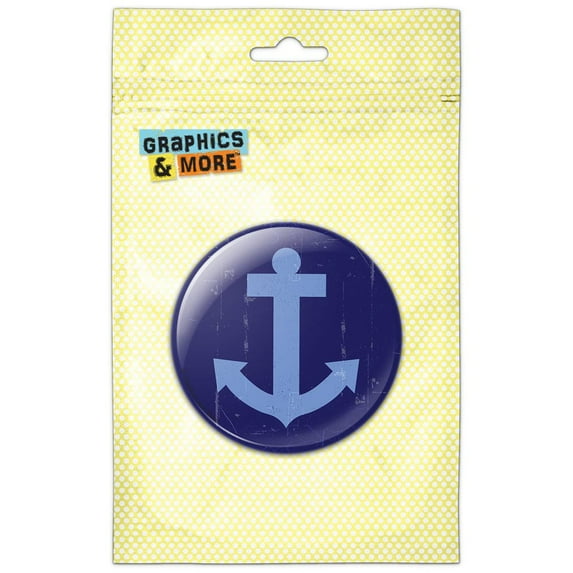 Anchor Boat Artsy Refrigerator Button Magnet
