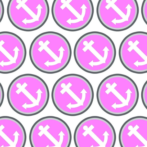 Anchor Boat Sailing Pink Premium Gift Wrap Wrapping Paper Roll