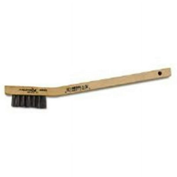Utility Brush, 3x7 Rows, Stainless Steel Bristles, Wood Block/Handle, Stapled