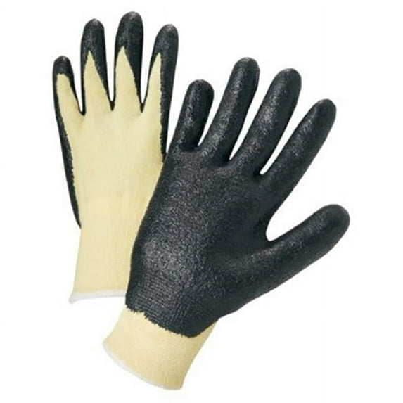 Anchor Brand Anchor 6010Xxl 13 Ga Kevlar Knit Black Foam Palm - Black - XX-large